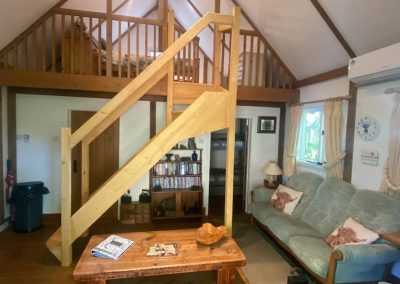 Living room inside The Thatched Cottage in Bramshaw